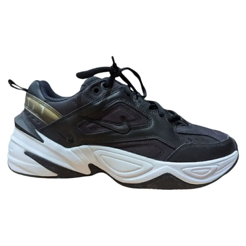 Nike M2K Tekno BQ3378-002 Women's 7.5 Black Oil Grey White Sneakers
